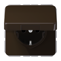 Штепсельная розетка SCHUKO 16A 250V~ с защитой от детей, влагозащищенная; коричневая, CD1520BFKIKLBR