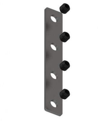 Denkirs TR2018-AL Комплект прямых соединителей трека SLOTT, алюминий