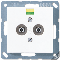 Штепсельная розетка для выравнивания потенциалов; слоновая кость, A565-2