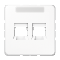Крышка для 2-x модульных гнезд; белая, CD569-2WEWW Крышка для 2-x модульных гнезд; белая, CD569-2WEWW