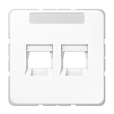Крышка для 2-x модульных гнезд; белая, CD569-2WEWW