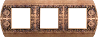 FD01423RU Fede San Remo Рамка 3-ная, Rustic Cooper