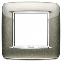 Vimar Накладка с закруглениями для 2 модулей титан металлик, 20672.C08