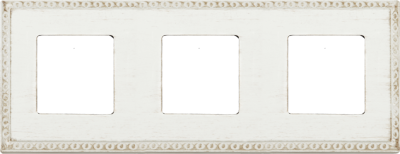 FD01213BD Fede Toledo Provence Рамка 3-ная, White Decape