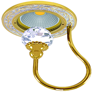 FD1034CLOP Fede Светильник PARIS DE LUXE, Gold White Patina