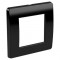 ДКС Рамка на 2 модуля (одноместная), черная, 75010B