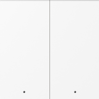 Donel A07 глянцевый белый клавиша 2-я с подсветкой, серия DB, DE28503