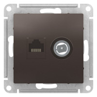 ATN000689 - ATLASDESIGN РОЗЕТКА двойная ТВ + компьютерная RJ45 кат. 5e, механизм, МОККО, Systeme Electric ATN000689 - ATLASDESIGN РОЗЕТКА двойная ТВ + компьютерная RJ45 кат. 5e, механизм, МОККО, Systeme Electric