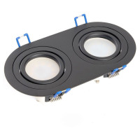 Светильник потолочный встраиваемый, MR16 G5.3, черный, DL2812, Feron 48459