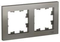 ATN000902 - ATLASDESIGN 2-постовая РАМКА, универсальная, СТАЛЬ, Systeme Electric ATN000902 - ATLASDESIGN 2-постовая РАМКА, универсальная, СТАЛЬ, Systeme Electric