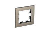 ATN312201 - ATLASDESIGN NATURE 1-постовая РАМКА, МЕТАЛЛ ЛАТУНЬ, Systeme Electric