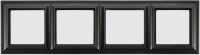 Рамка 4-поста; Eco Profi  Standart; термопласт; антрацит, EPS484AN