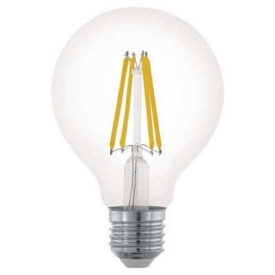 11702 Светодиодная лампа филаментная диммируемая G80, 6W (E27), 2700K, 806lm, прозрачный