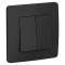 BLANCA С/У 2-клавишный ПЕРЕКЛЮЧАТЕЛЬ (cх.6+6), 10А, 250B, АНТРАЦИТ