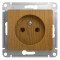 Glossa Розетка 2К 16А 250В~, дерево дуб