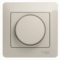 GSL000934 - GLOSSA СВЕТОРЕГУЛЯТОР (диммер) поворотный, 300Вт, в сборе, МОЛОЧНЫЙ, Systeme Electric