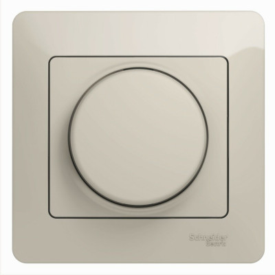 GSL000934 - GLOSSA СВЕТОРЕГУЛЯТОР (диммер) поворотный, 300Вт, в сборе, МОЛОЧНЫЙ, Systeme Electric