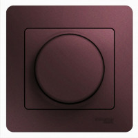 Диммер    поворотно-нажимной , LED, RC, 630Вт, в сборе,БАКЛАЖАНОВЫЙ