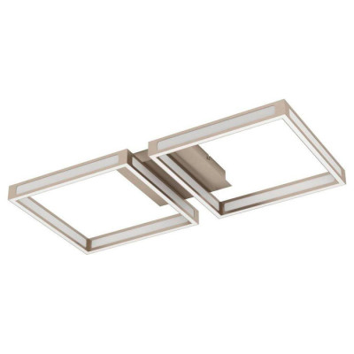 99785 Потолочный светильник ALTAFLOR, LED 24W, 2400lm, L640, B295, H70, сталь, матовый никель//пласти