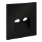 Накладка для розетки TV+RJ45 кат. 6, S70 (черный матовый), VLS002708