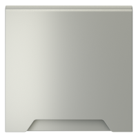 Накладка для розетки с заземлением, защитными шторками и крышкой, S70 (сталь), VLS000805