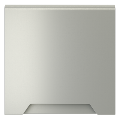 Накладка для розетки с заземлением, защитными шторками и крышкой, S70 (сталь), VLS000805