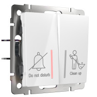 Werkel W1120801/ Выключатель двухклавишный для отелей (белый), a054307