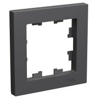 ATN001401 - ATLASDESIGN 1-постовая РАМКА, БАЗАЛЬТ, Systeme Electric