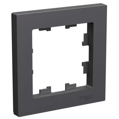 ATN001401 - ATLASDESIGN 1-постовая РАМКА, БАЗАЛЬТ, Systeme Electric