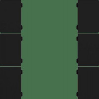 GVS CHKAM-06/55.1.01 Клавиши для CHPBD, 6 шт. черный матовый