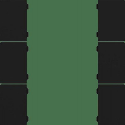 GVS CHKAM-06/55.1.01 Клавиши для CHPBD, 6 шт. черный матовый