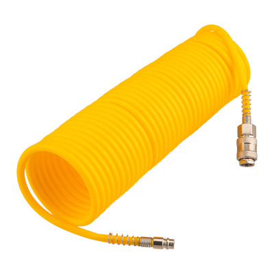 Шланг спиральный для компрессора, с быстросъемным соединением, 10м KRANZ, KR-16-1172