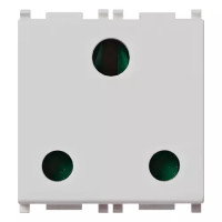 Vimar Розетка 2P+T 16A Английский стандарт, серебро, 14218.SL