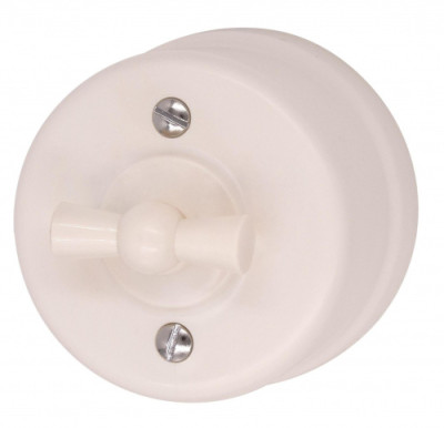 BIRONI Лизетта Пластик Песочное золото Выключатель перекрестный 1-кл, B1-203-24