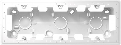 Simon Коробка подъемная на 3 поста для накладного монтажа цвета алюминий S24 Harmonie, 2400753-033