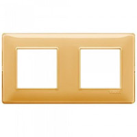 Vimar Накладка для 4 модулей (2+2) расстояние между центрами 71мм рефлекс "янтарь", 14643.43 Vimar Накладка для 4 модулей (2+2) расстояние между центрами 71мм рефлекс "янтарь", 14643.43