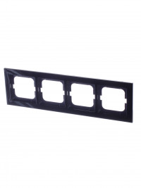 ABB BJE Axcent Черный Рамка 4-ая