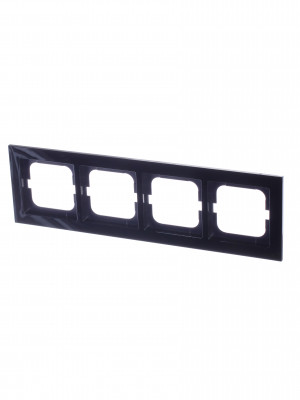 ABB BJE Axcent Черный Рамка 4-ая