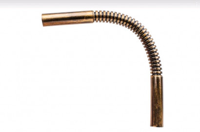 Bironi Угол соединительный плавный гофрированный для труб , пвх, цвет бронза, BTU1-16-25-1