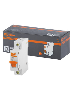 Авт. выкл.ВА47-63 1Р 25А 4,5кА х-ка С TDM Electric, SQ0218-0005