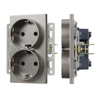 043766 - Механизм электрической розетки SCT-MEUD-PL-GR (250V, 16A) (Arlight, -)