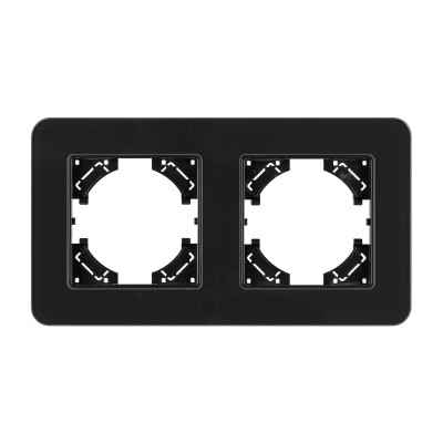 049709 - Рамка стеклянная FRM-OMALI-SFGS-2-BK (Arlight, -)