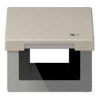 Рамка с подпружиненной крышкой для USB-механизмов, с центральной платой, ES2990KLUSB