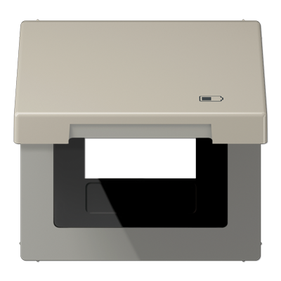 Рамка с подпружиненной крышкой для USB-механизмов, с центральной платой, ES2990KLUSB