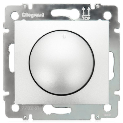 Legrand Диммер поворотно-нажимной - Legrand Valena - 400Вт - алюминий, 694348
