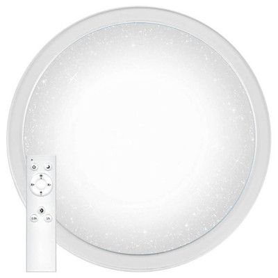 Светильник светодиодный управляемый с кантом и пультом,  с батарейками 2*ААА, 100W, Max. 8500Lm, 3000К-6500K, IP20, AL5000 STARLIGHT, Feron 29786