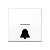 Клавиша для выключателя с символом "звонок"; белая, AS591K1KO5WW