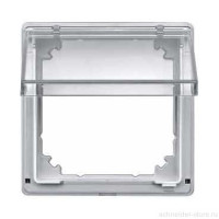 Aquadesign Крышка прозрачная IP44 с адапт. рамкой, алюм.
