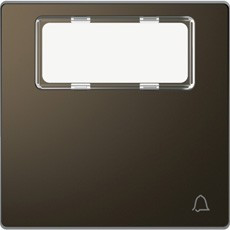 D-Life Клавиша 1-ная, с полем для надписи, звонок, мокко