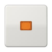 Клавиша с оранжевым окошком для выключателя с подсветкой; светло-серая, CD590KOBFLG Клавиша с оранжевым окошком для выключателя с подсветкой; светло-серая, CD590KOBFLG